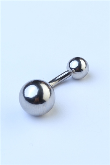 Düz Göbek Silver Piercing