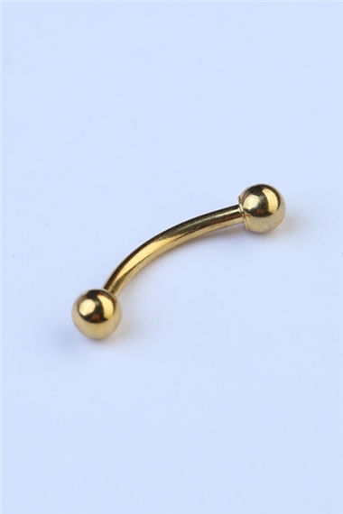Düz Kaş & Rook Gold Piercing