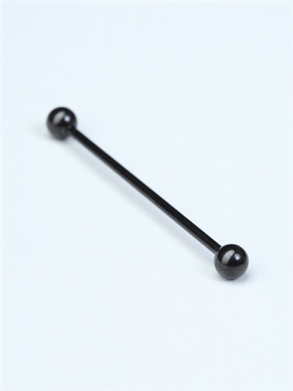 Düz Köprü Siyah Piercing