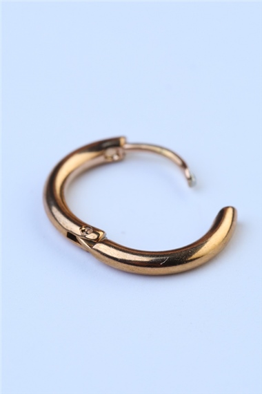 Düz Küpe (İnce) Küçük Boy Rose Gold Piercing