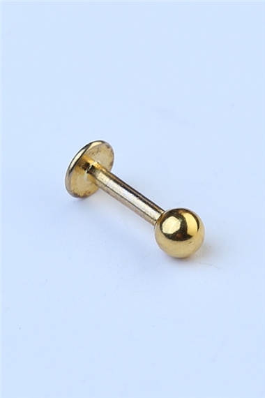 Düz Labret Gold Piercing