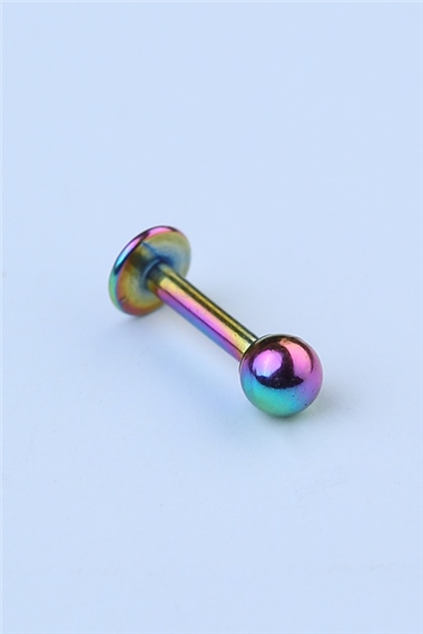 Düz Labret Hologram Piercing