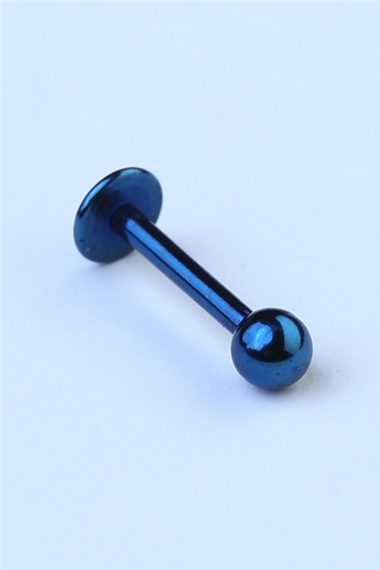 Düz Labret Lacivert Piercing