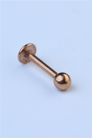 Düz Labret Rose Gold Piercing