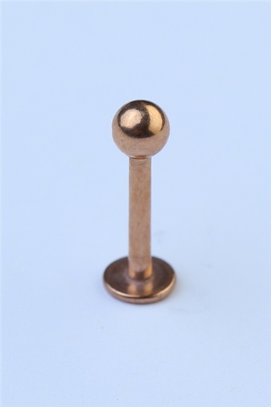 Düz Labret Rose Gold Piercing