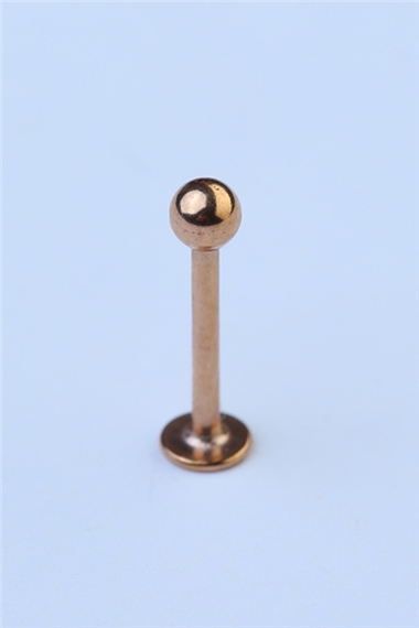 Düz Labret Rose Gold Piercing