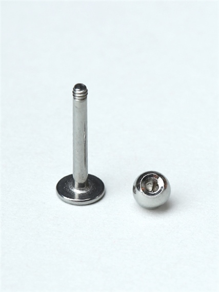 Düz Labret Silver Piercing