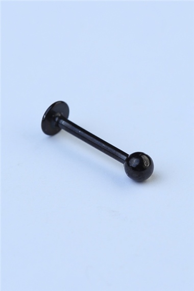 Düz Labret Siyah Piercing