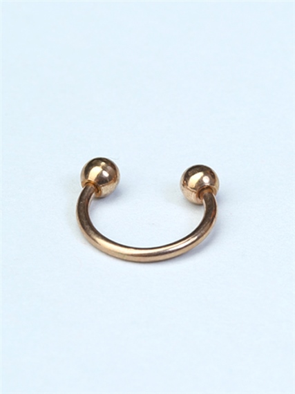 Düz Yarımay Rose Gold Piercing