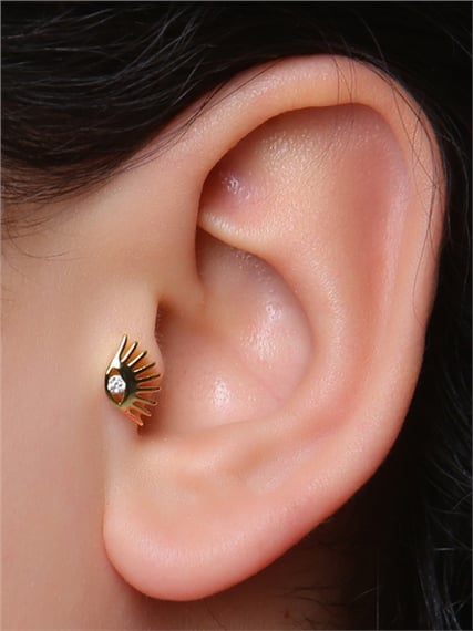 Eye Model Gold Piercing