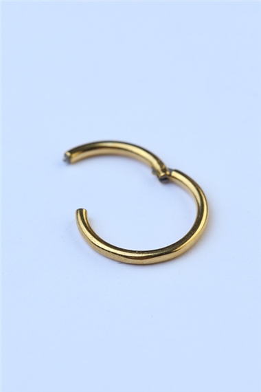 Hızma Gizli Kilit Halka Gold Piercing