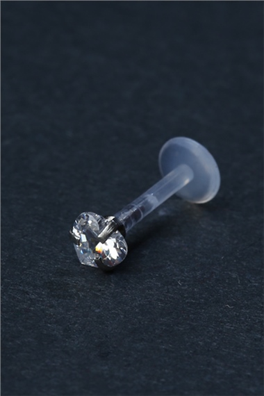 Kalpli Taş Labret Tedavi Piercing 