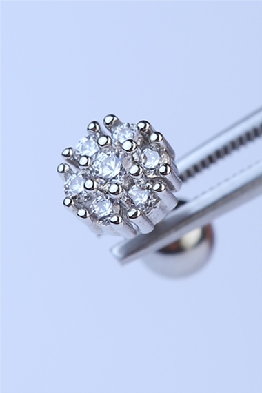 Kar Tanesi Silver Piercing
