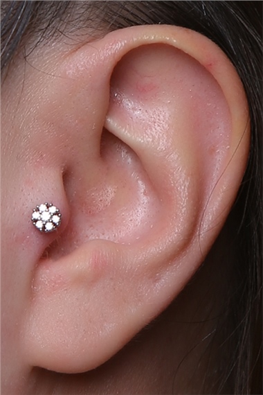 Kar Tanesi Silver Piercing