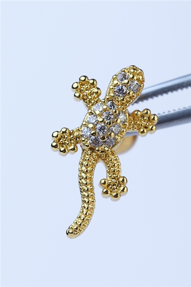 Kertenkele Gold Piercing