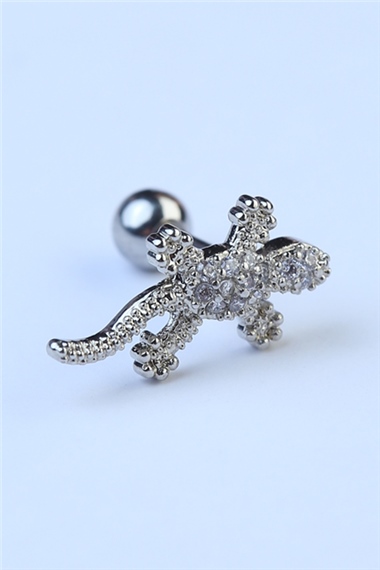 Kertenkele Silver Piercing