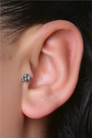 Labret Arı Silver Piercing