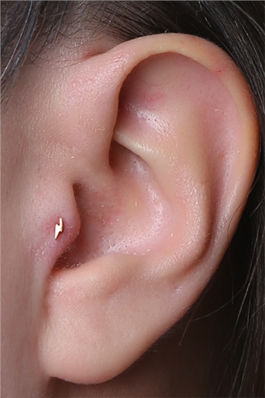 Midi Şimşek Rose Gold Piercing