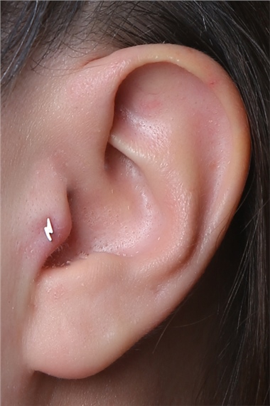 Midi Şimşek Silver Piercing