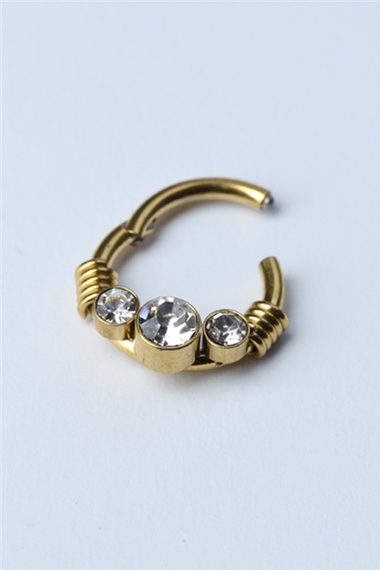 Minions Gizli Kilit Halka Gold Piercing