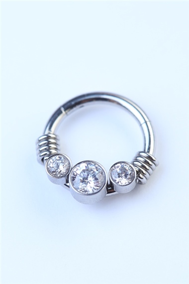 Minions Gizli Kilit Halka Silver Piercing