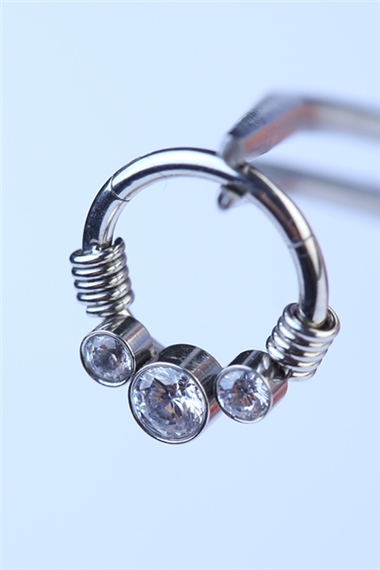 Minions Gizli Kilit Halka Silver Piercing