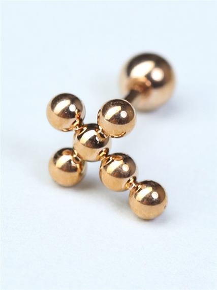 Nokta Haç Rose Gold Piercing