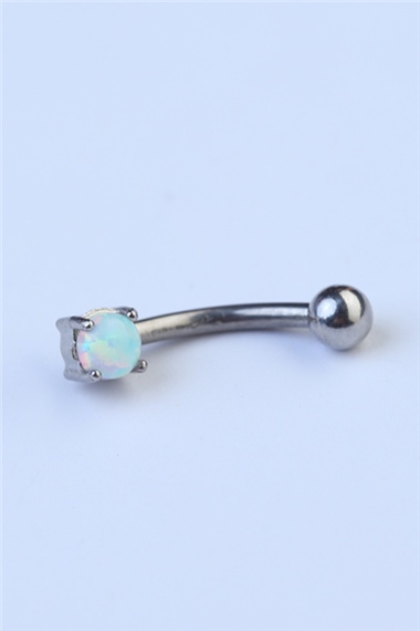 Opal Taşlı Kaş & Rook Silver Piercing