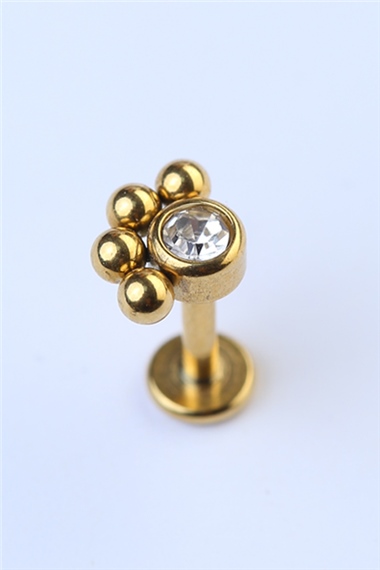 Pati İzi Labret Gold Piercing