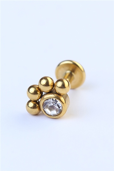 Pati İzi Labret Gold Piercing
