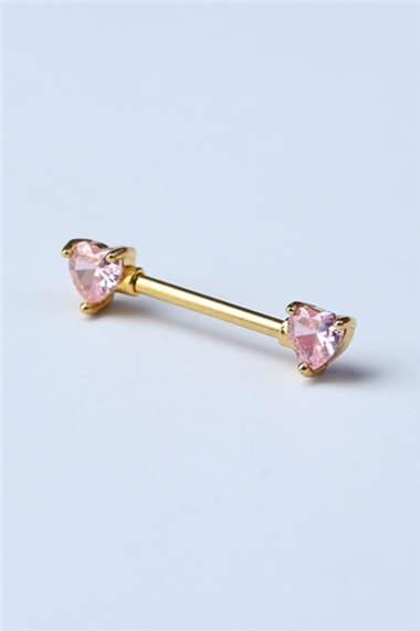 Pempe Kalpli Taş Nipple Gold Piercing