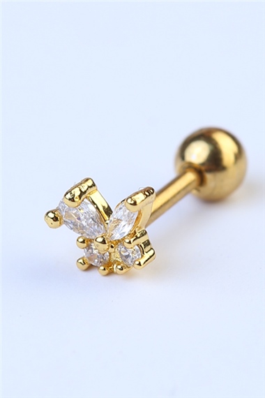 Sabit Kelebek Gold Piercing