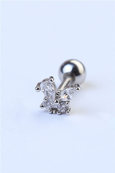 Sabit Kelebek Silver Piercing