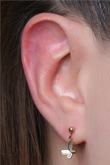 Sallantı Kelebek Gold Piercing
