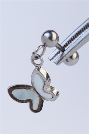 Sallantı Kelebek Silver Piercing