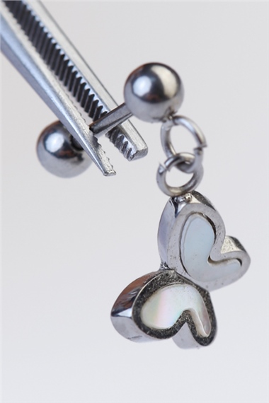 Sallantı Kelebek Silver Piercing