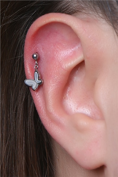 Sallantı Kelebek Silver Piercing