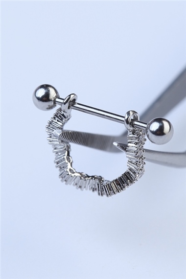 Sallantı Zikzak Silver Piercing