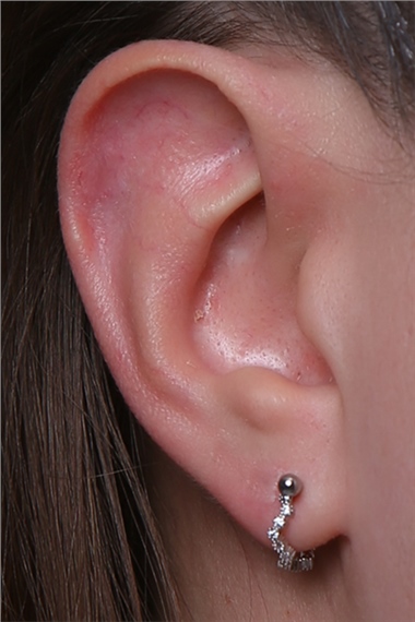 Sallantı Zikzak Silver Piercing