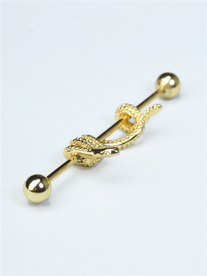 Saran Yılan Köprü Gold Piercing