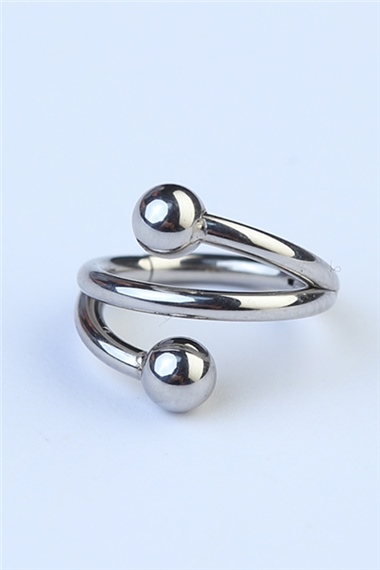 Sarmal Gizli Kilit Halka Silver Piercing