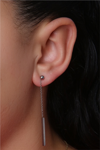 Sütun Sarkaç (Küpe) Silver Piercing