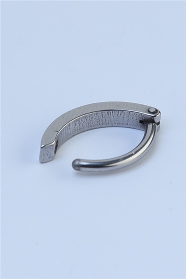 Tam Tur Elips Göbek Silver Piercing