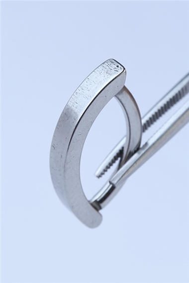 Tam Tur Elips Göbek Silver Piercing