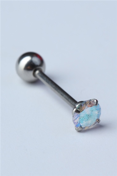 Taşlı Dil Silver Piercing