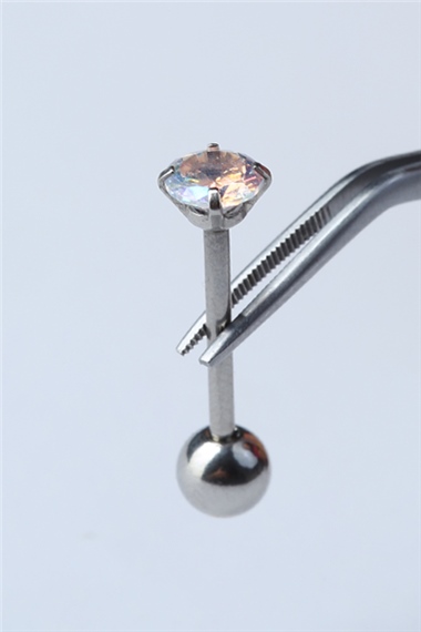 Taşlı Dil Silver Piercing