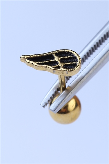Tek Kanat Gold Piercing