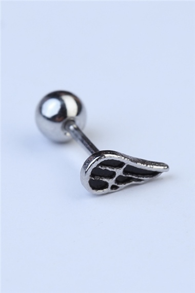 Tek Kanat Silver Piercing
