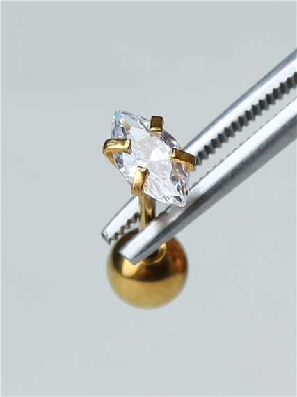 Tekli Markiz Gold Piercing