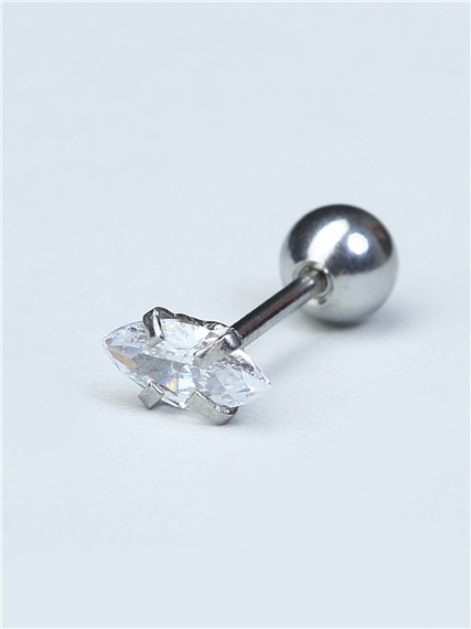 Tekli Markiz Silver Piercing